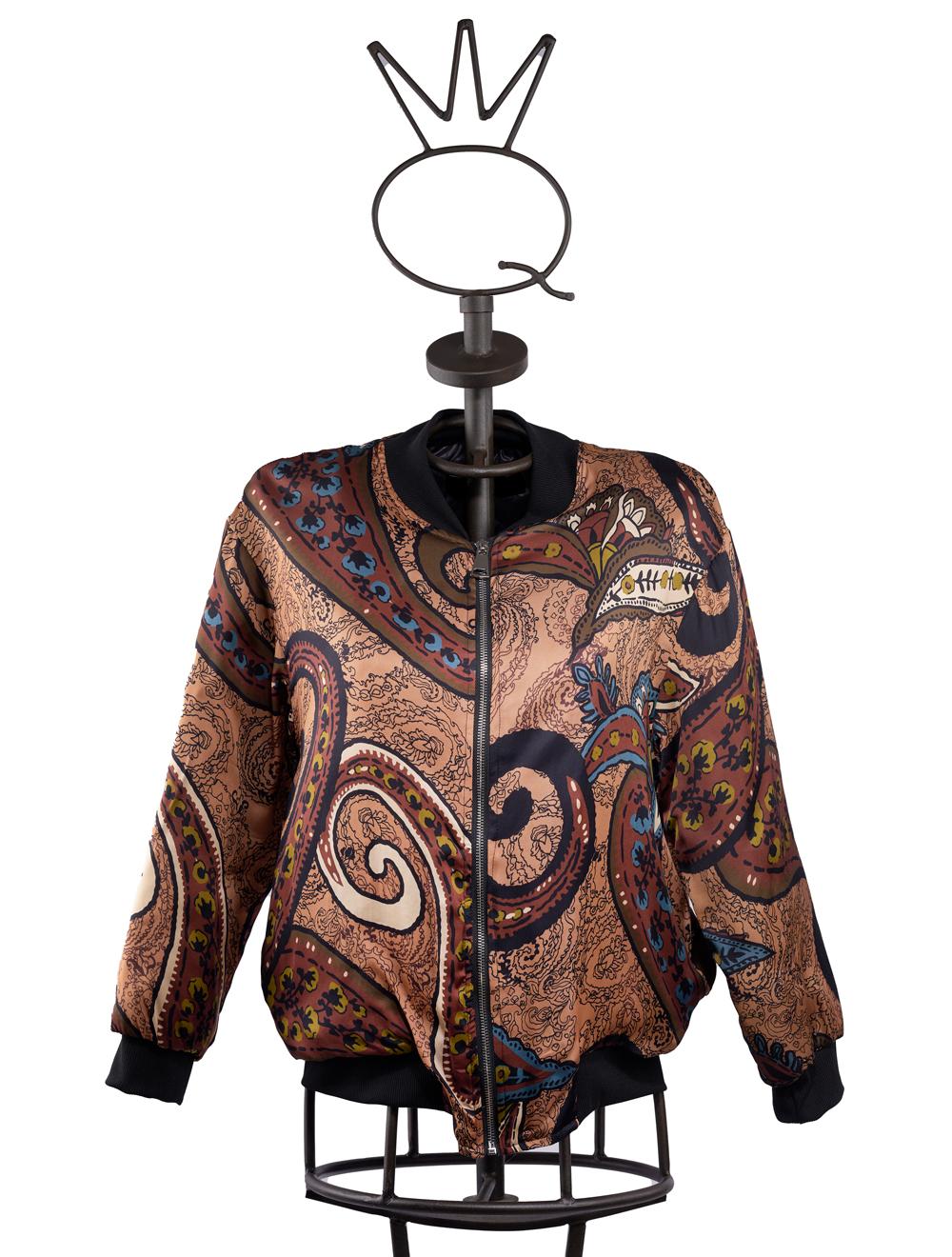 Save The Queen Bomber In Tessuto Stampato