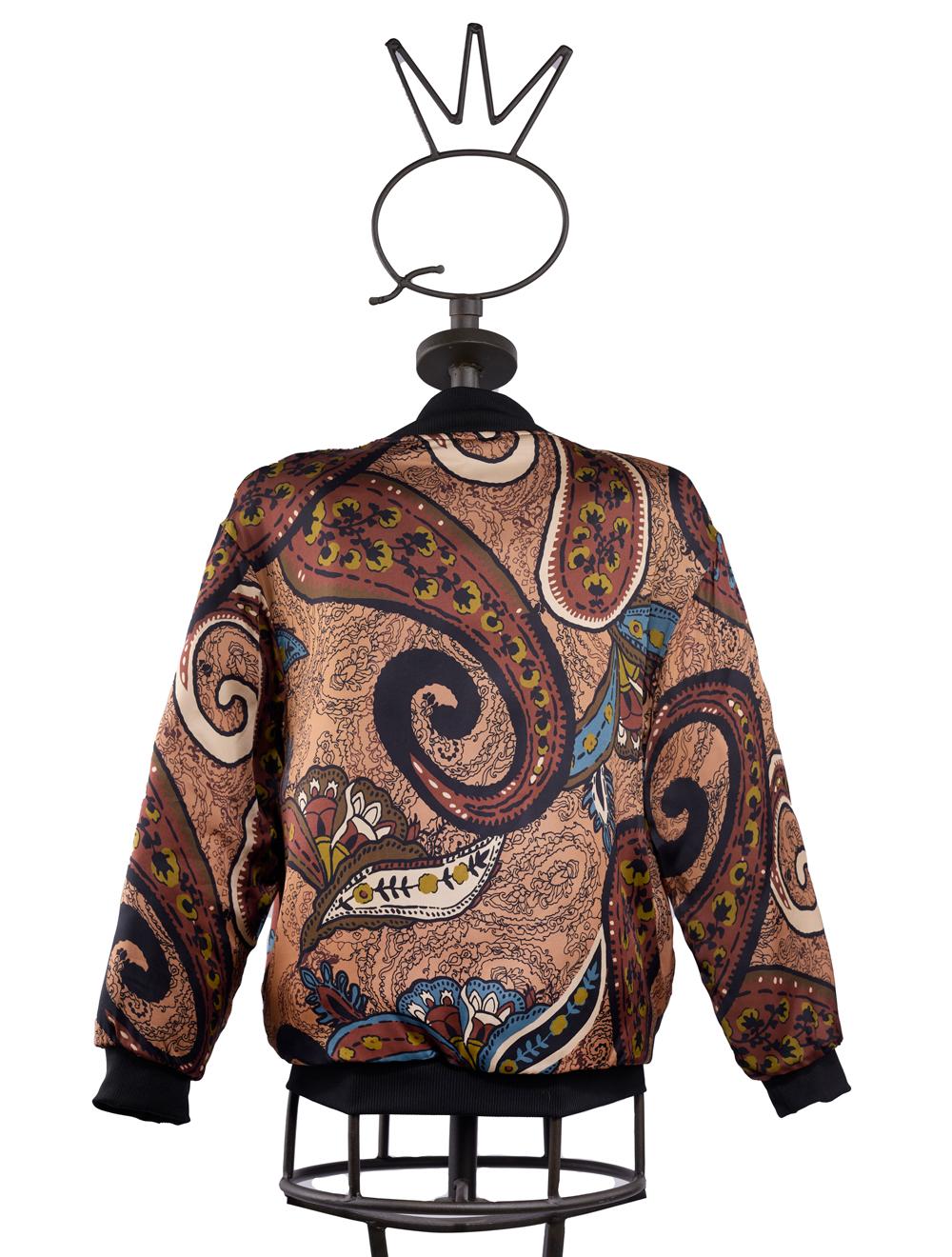 Save The Queen Bomber In Tessuto Stampato