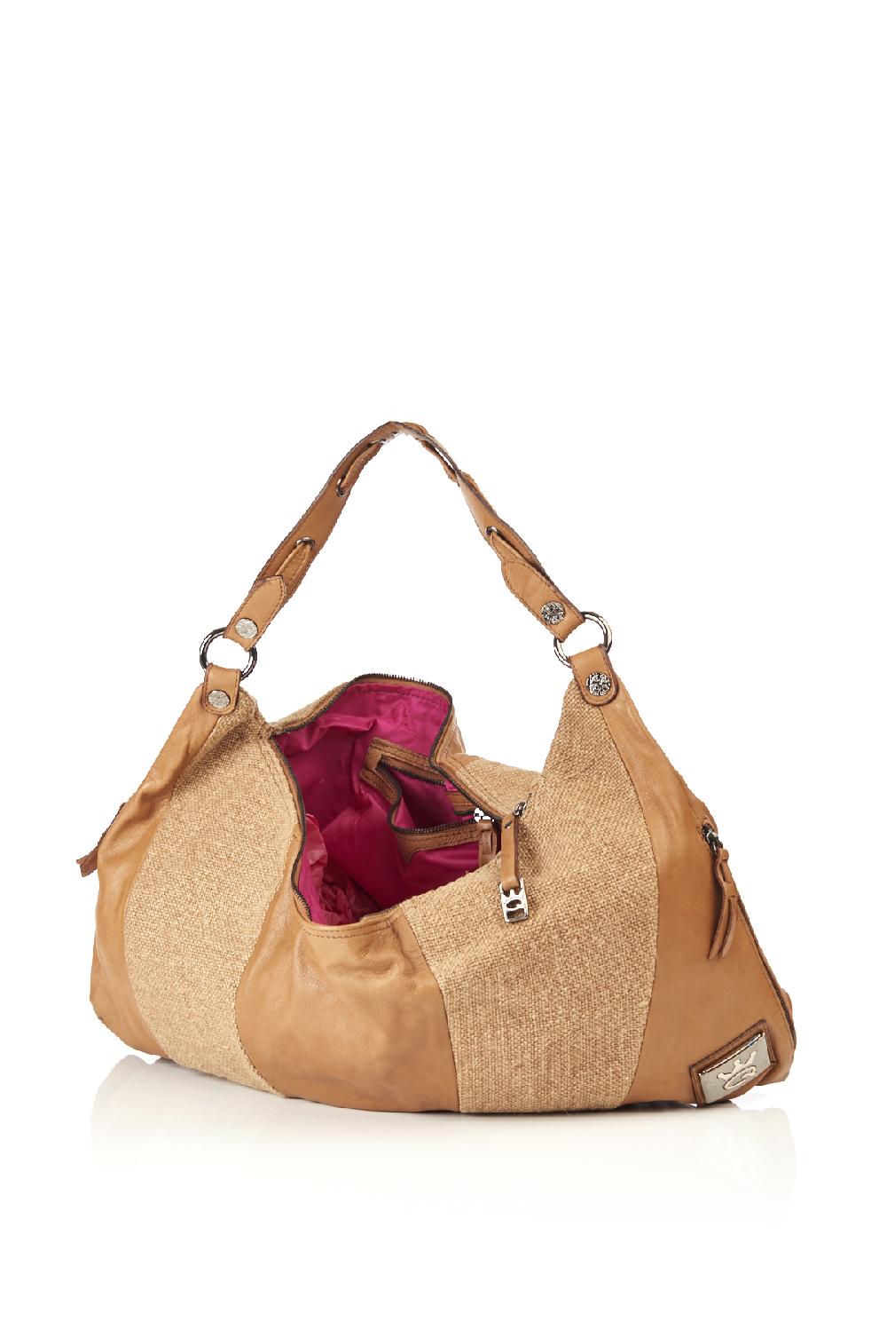 Save The Queen Borsa Grande In Pelle E Iuta