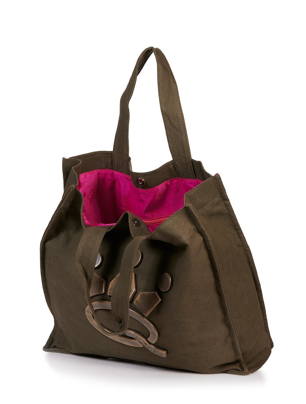 Save The Queen Borsa In Canvas