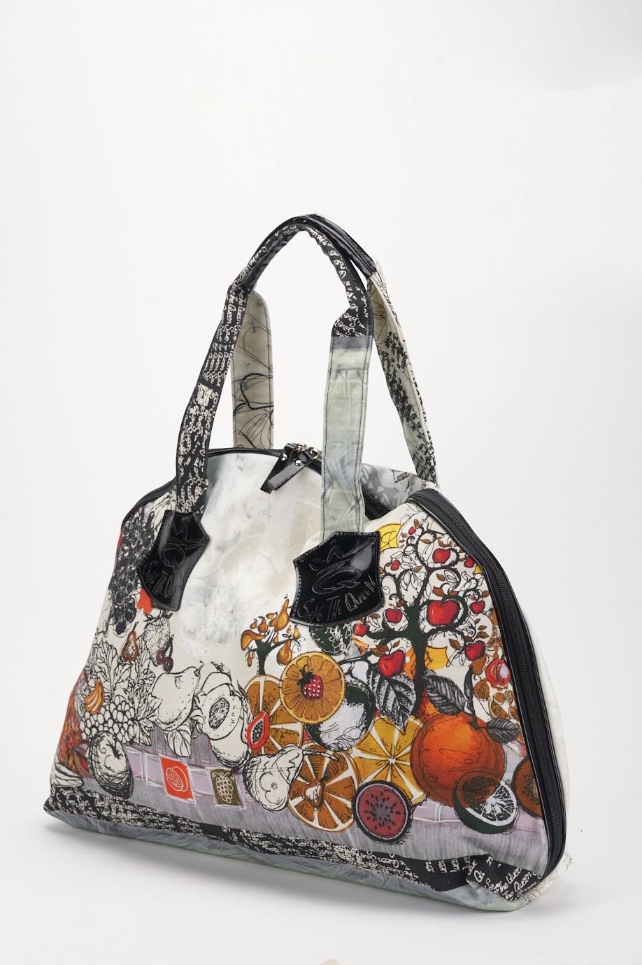 Save The Queen Borsa In Canvas Di Cotone