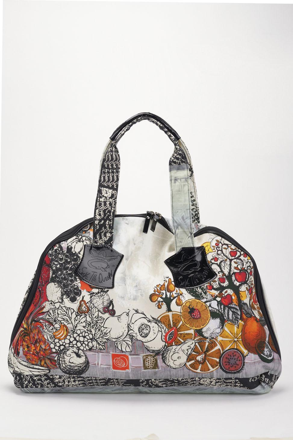 Save The Queen Borsa in canvas di cotone