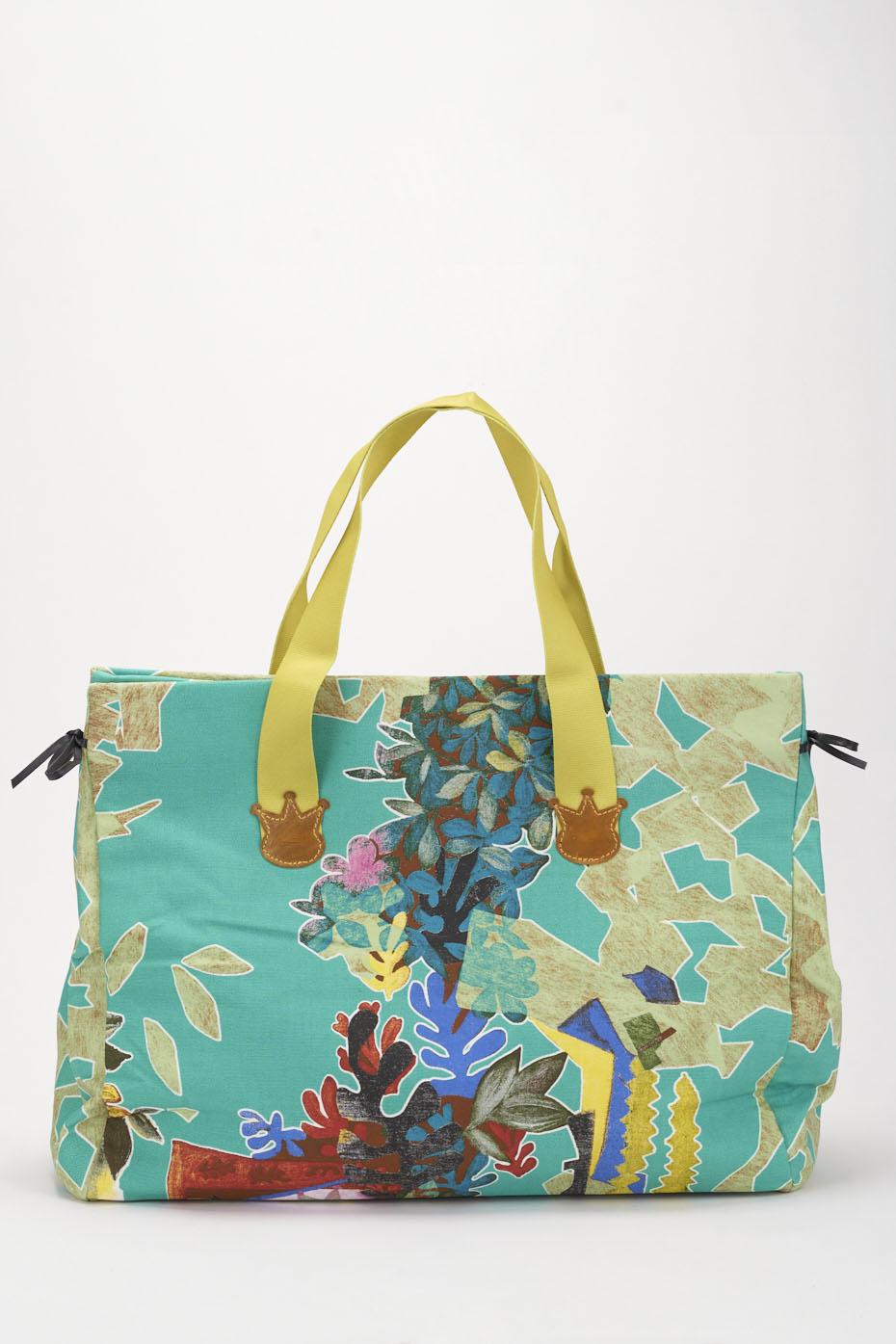 Save The Queen Borsa In Canvas Di Cotone