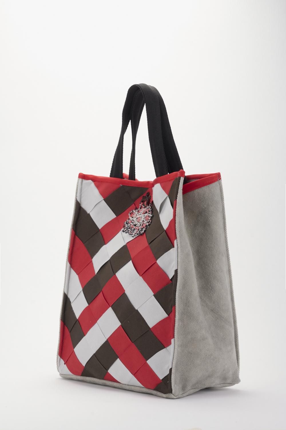 Save The Queen Borsa In Canvas Di Cotone