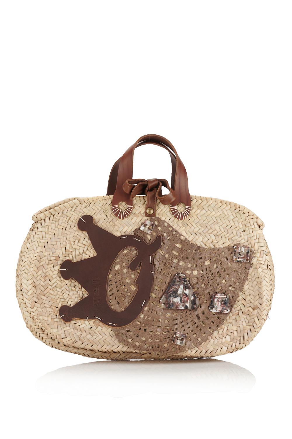 Save The Queen Borsa in paglia