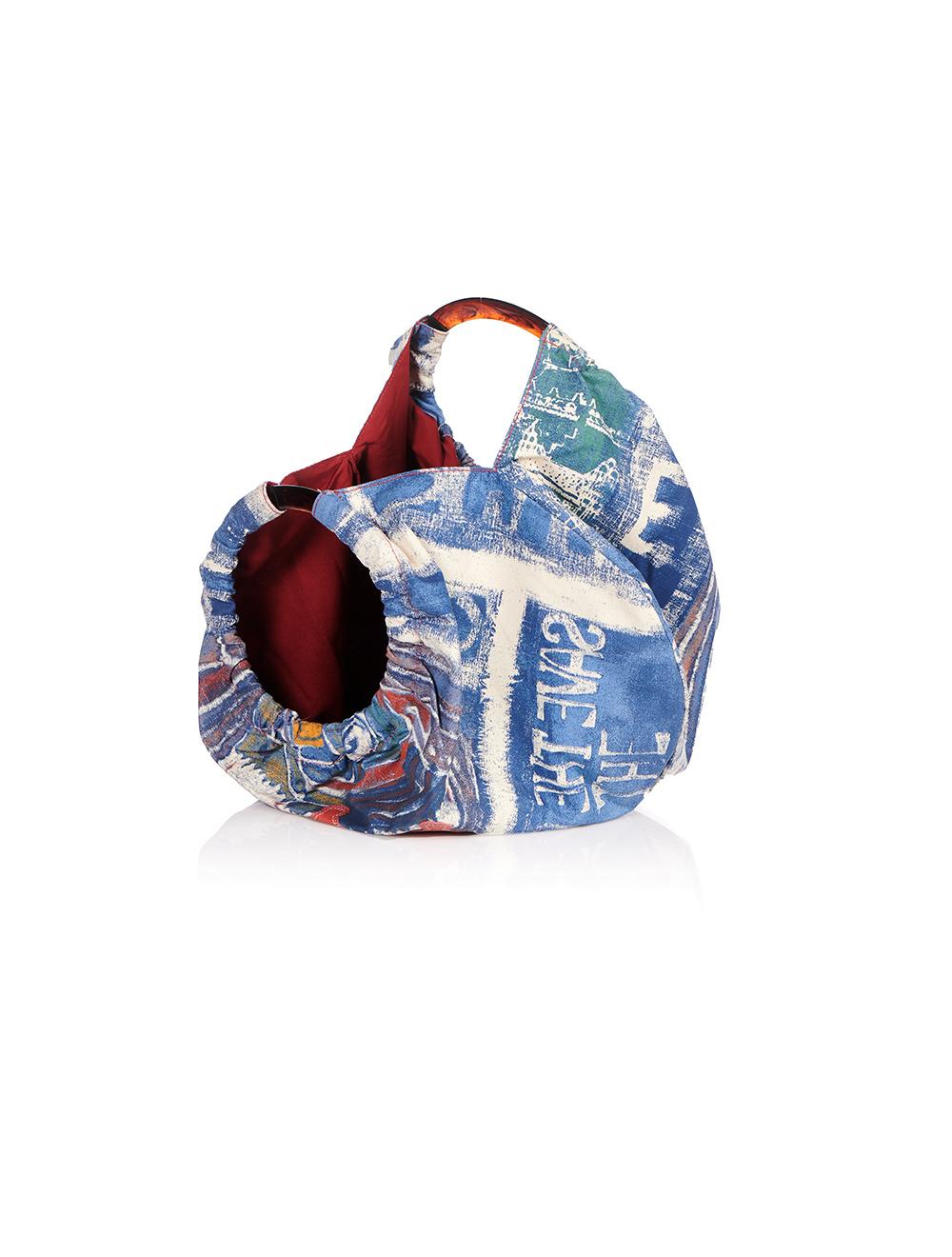 Save The Queen Borsa In Tessuto Stampato