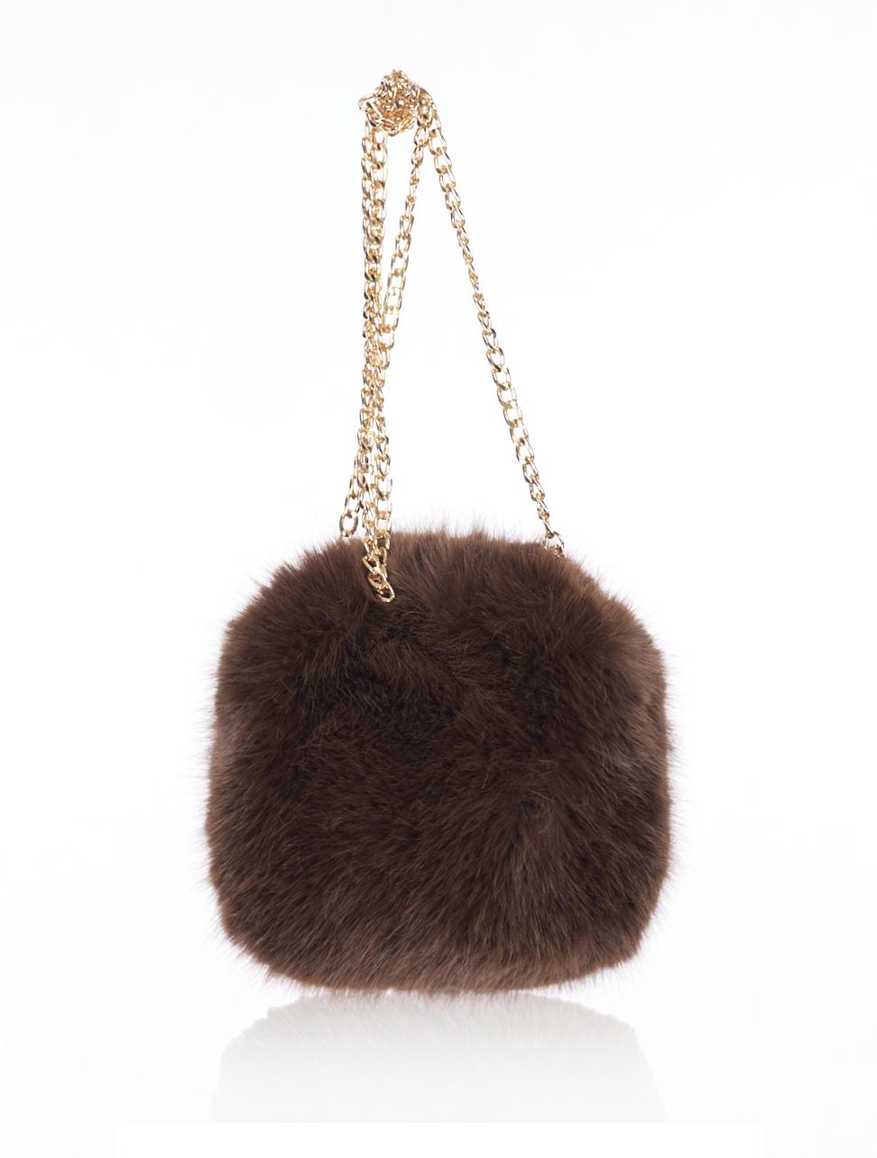 Save The Queen Borsa piccola in eco pelliccia