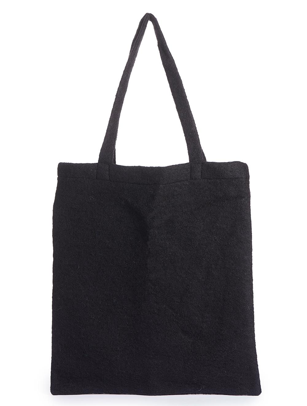 Save The Queen Borsa Shopper In Lana Con Ricamo