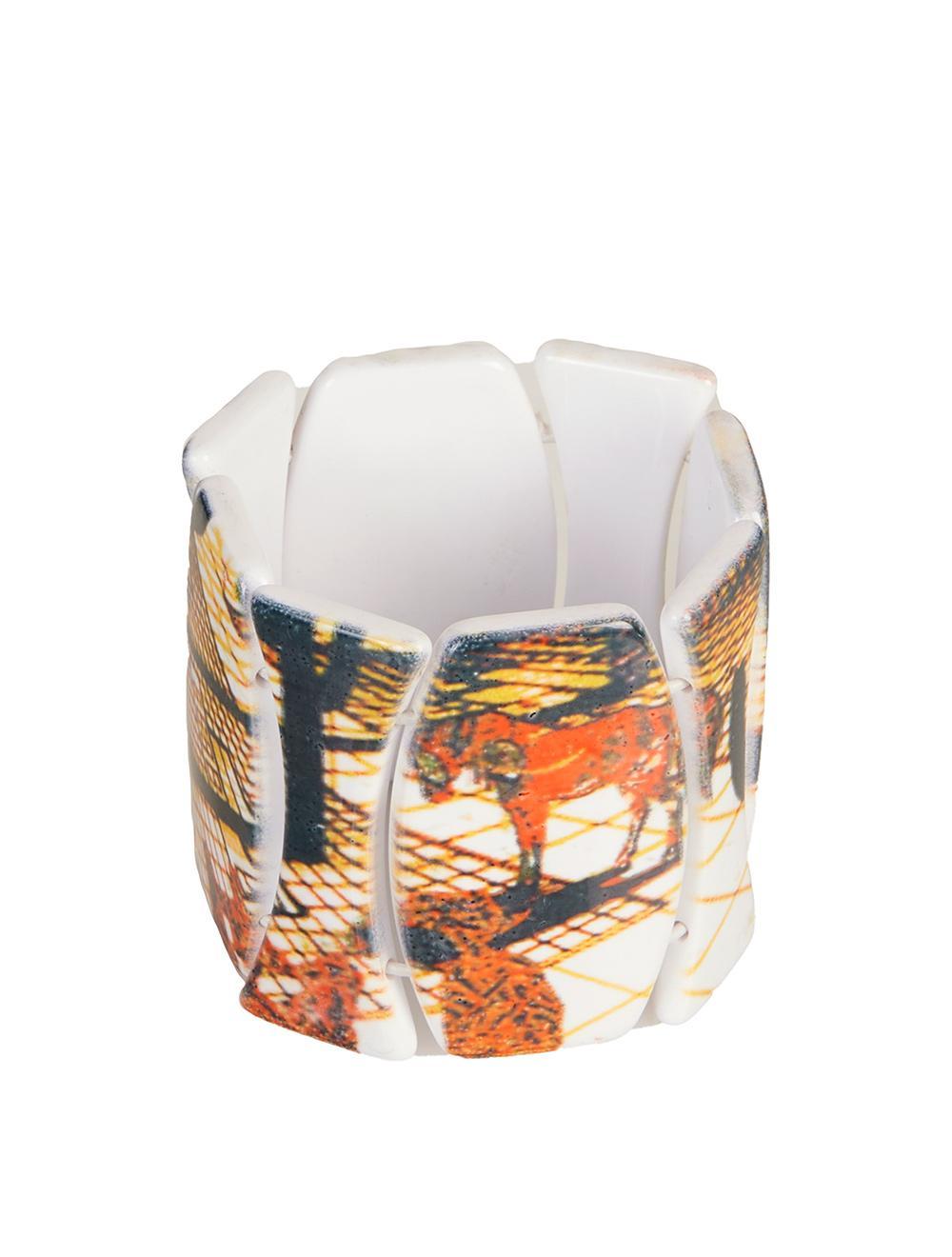 Save The Queen Bracciale elastico in pvc stampato