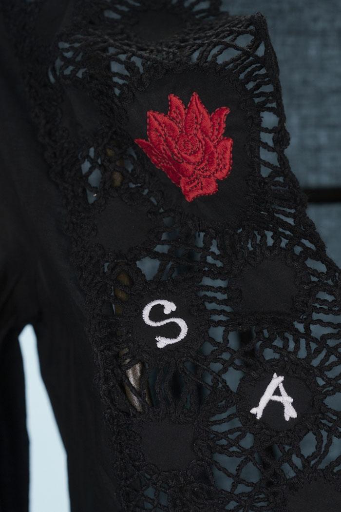 Save The Queen Camicia Lunga In Cotone