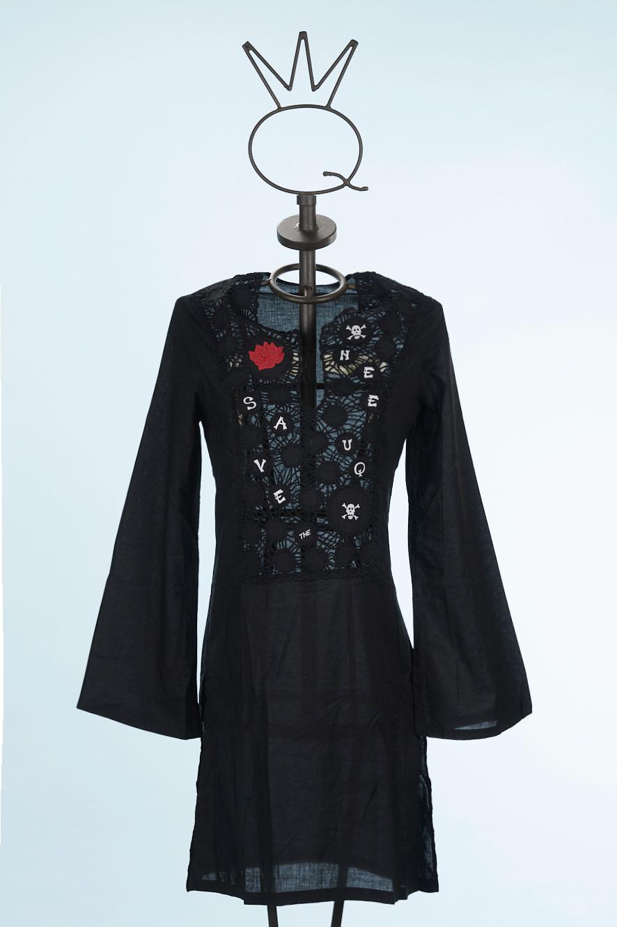 Save The Queen Camicia lunga in cotone