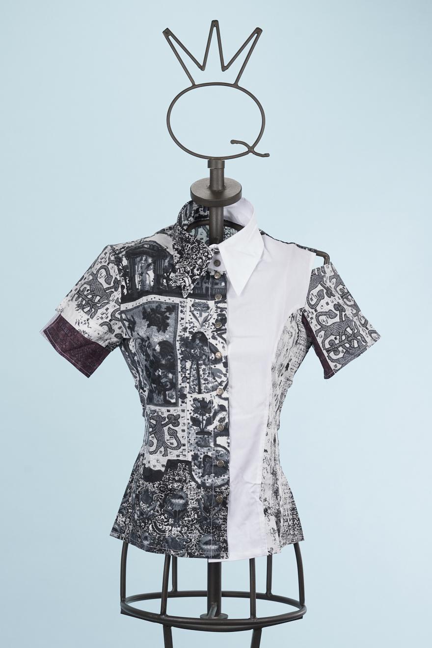 Save The Queen Camicia stampata in cotone