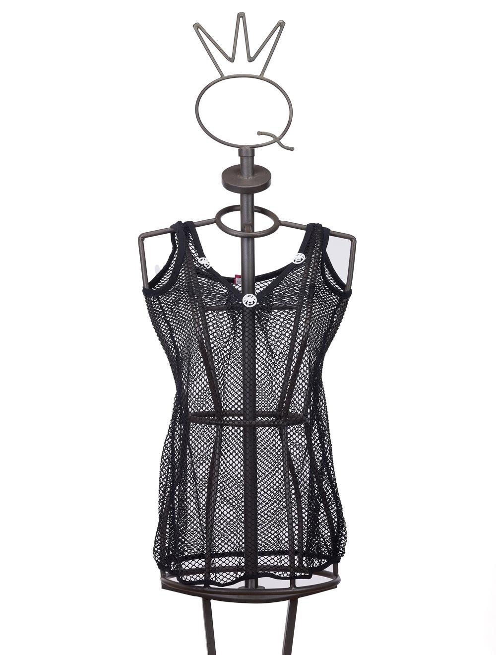 Save The Queen Canottiera In Rete Nera