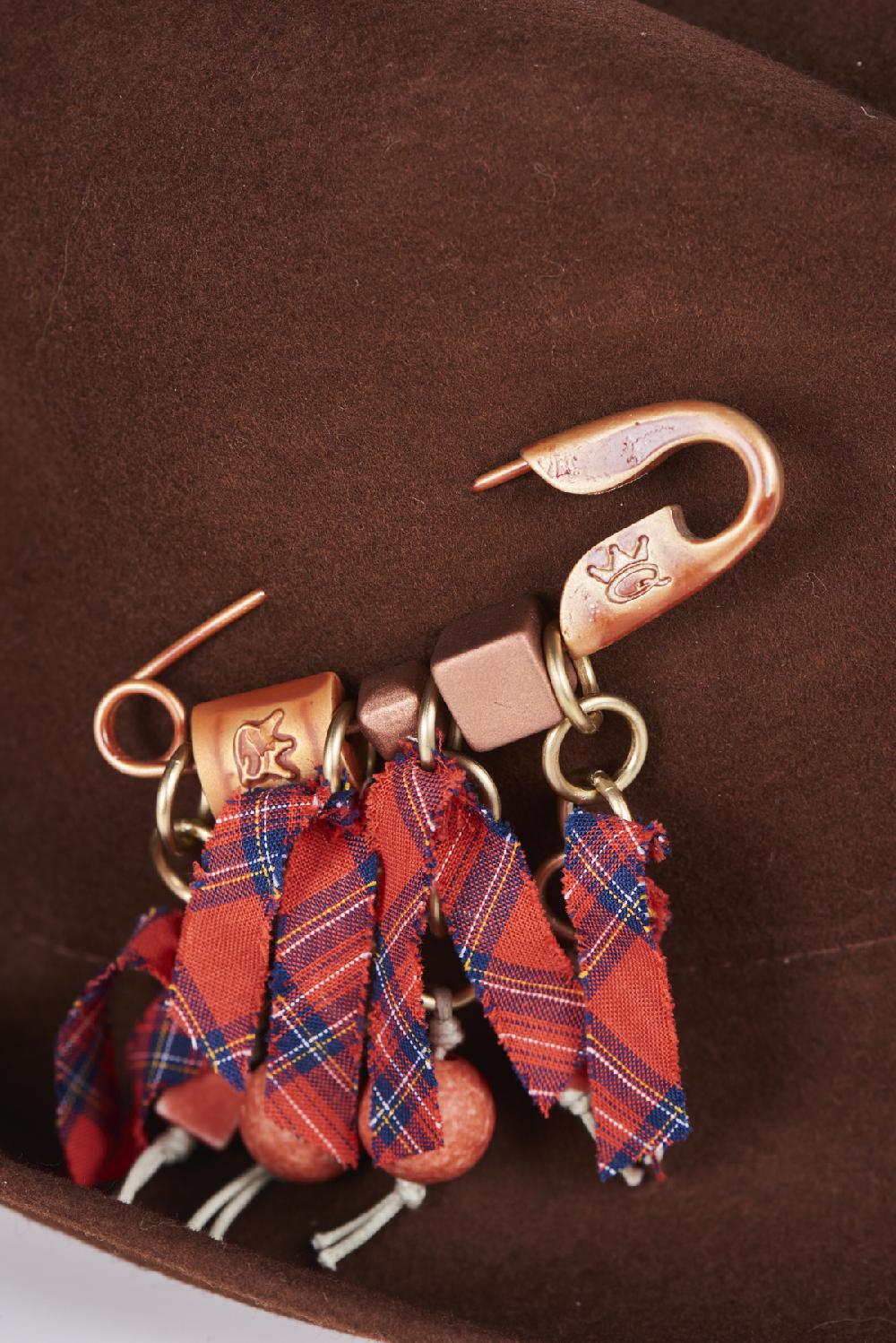 Save The Queen Cappello In Feltro Di Lana Marrone