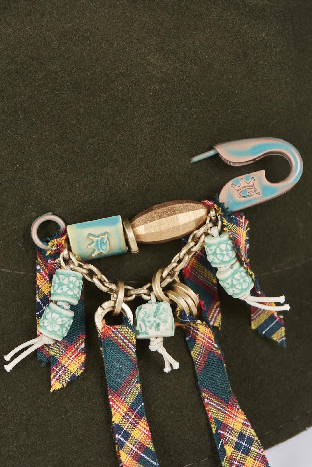 Save The Queen Cappello In Feltro Di Lana Verde