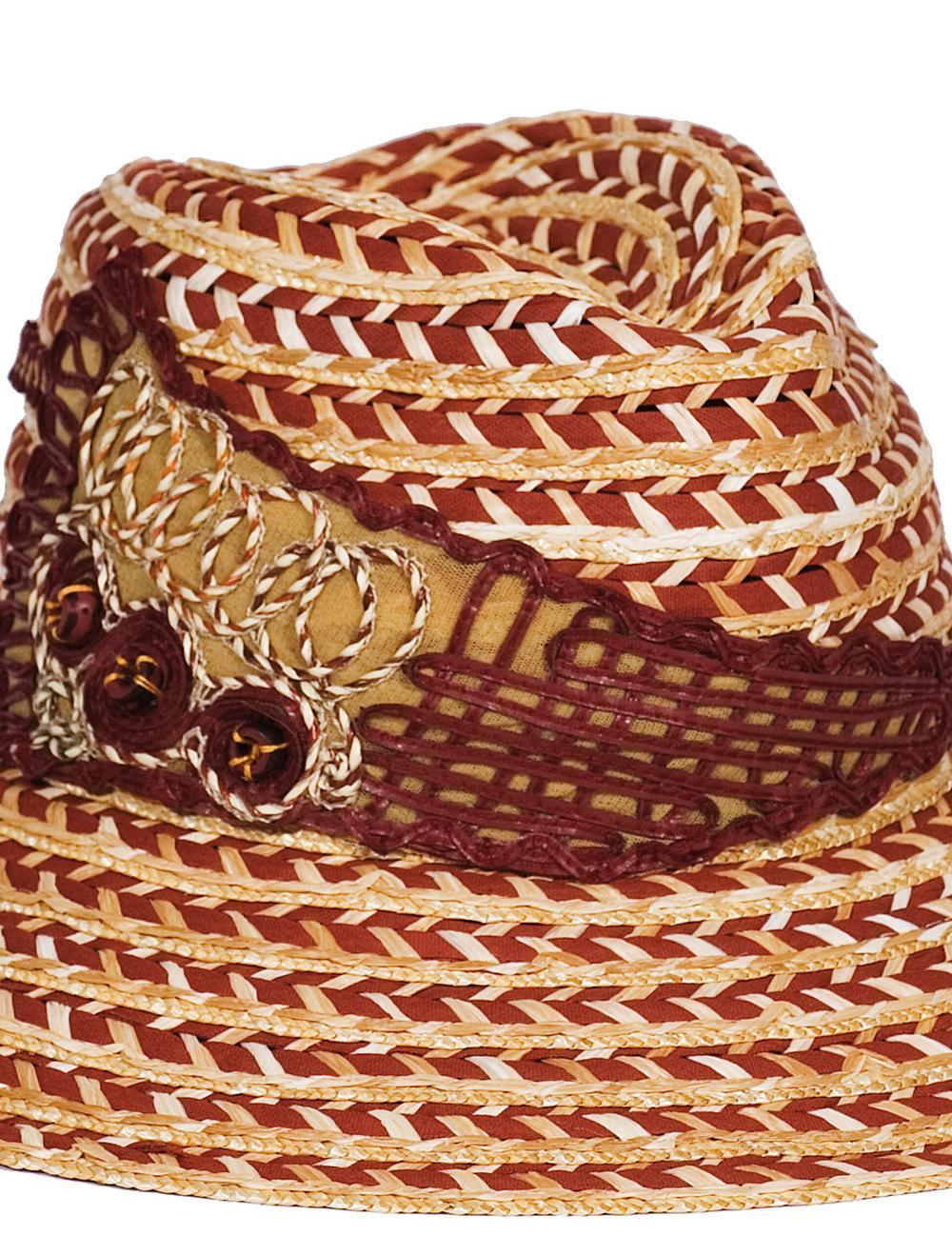 Save The Queen Cappello In Paglia Lavorato