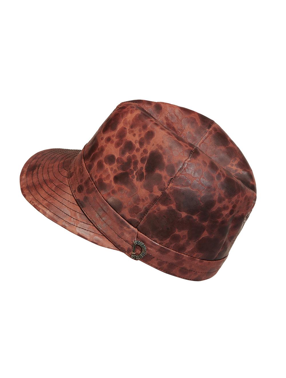 Save The Queen Cappello In Pelle Marrone