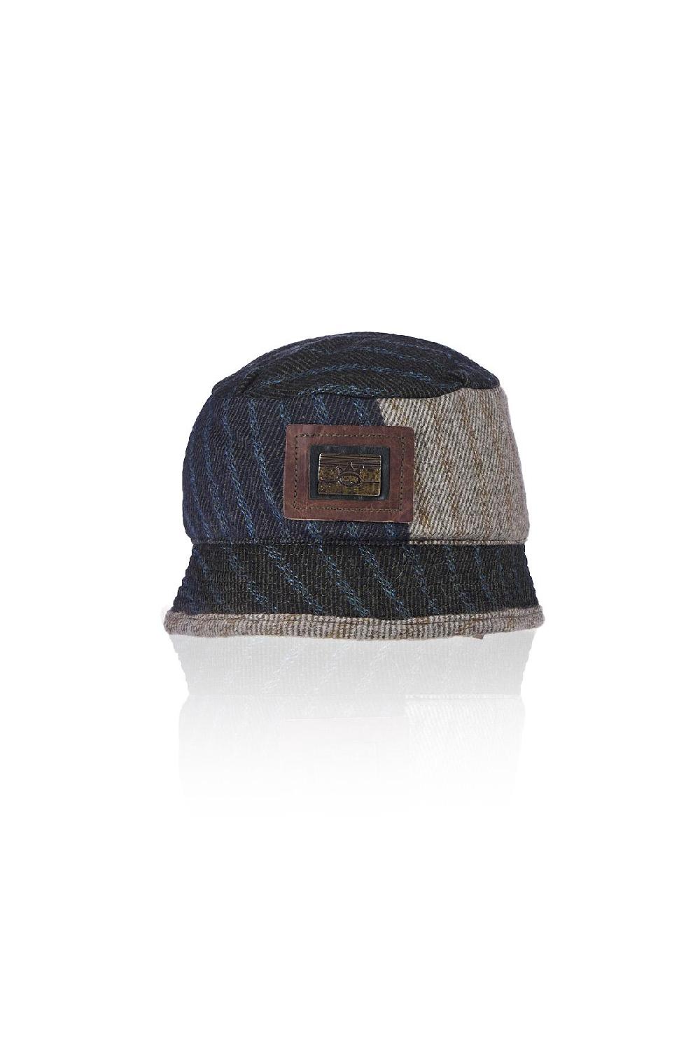 Save The Queen Cappello Patchwork In Lava Vergine