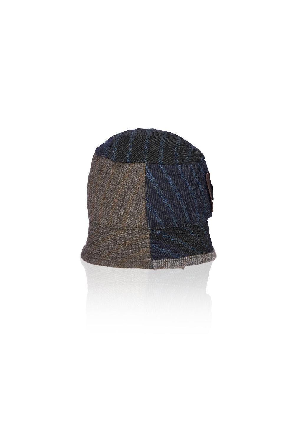 Save The Queen Cappello Patchwork In Lava Vergine