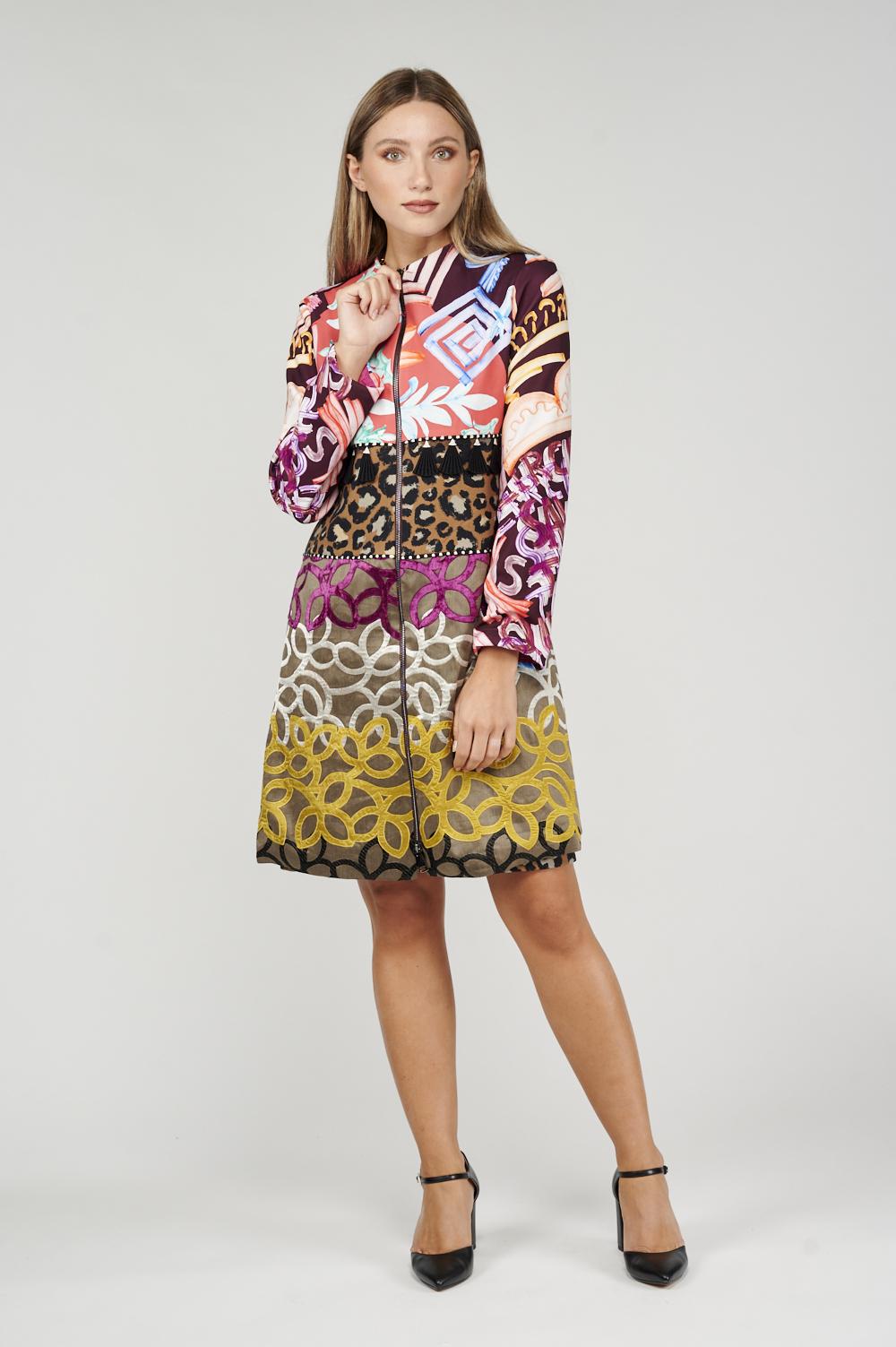 Save The Queen Cappotto patchwork