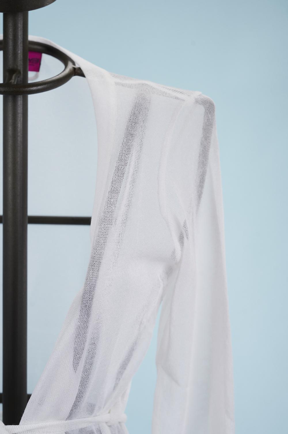 Save The Queen Cardigan Bianco