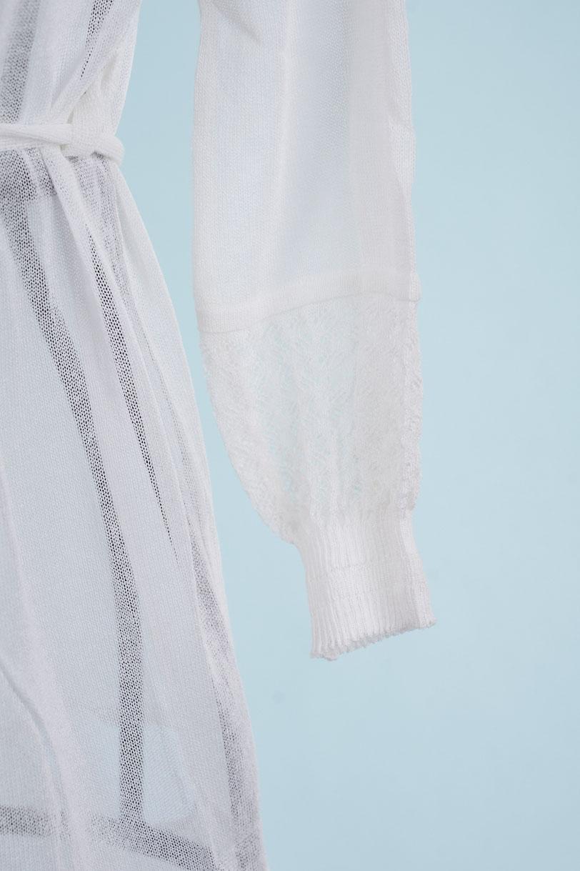 Save The Queen Cardigan Bianco