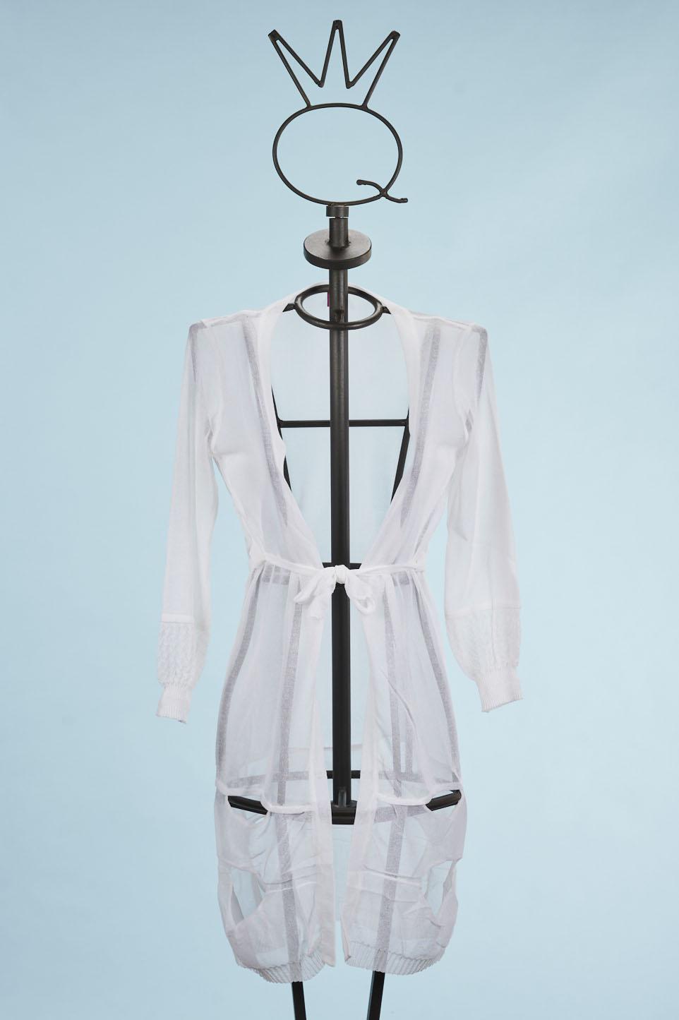 Save The Queen Cardigan bianco