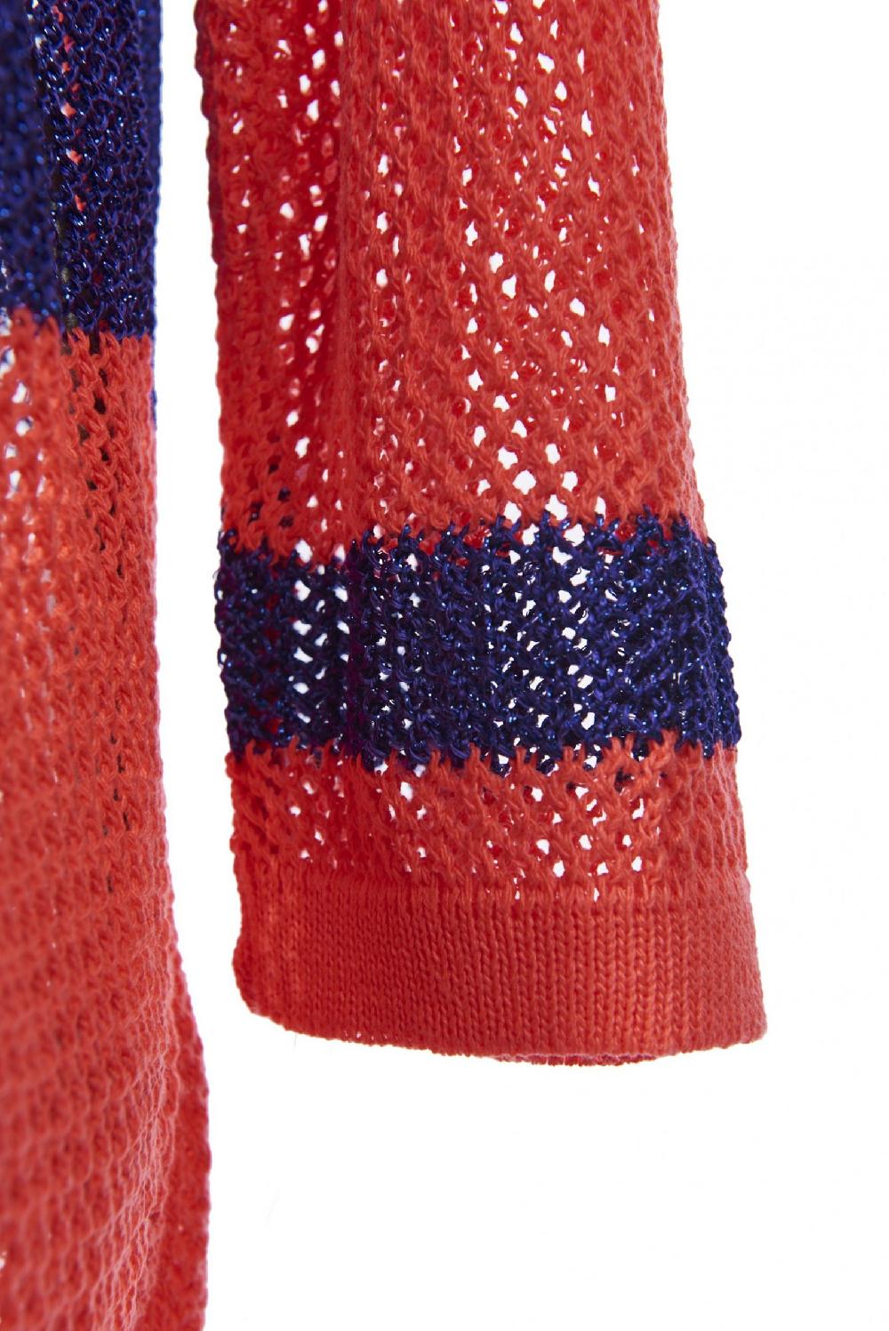 Save The Queen Cardigan Corallo E Viola