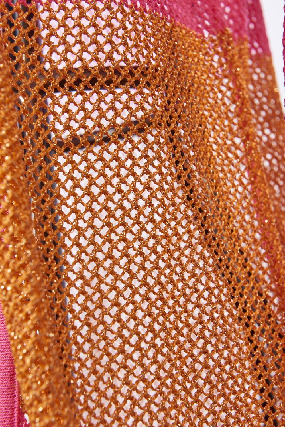 Save The Queen Cardigan Fucsia E Arancio