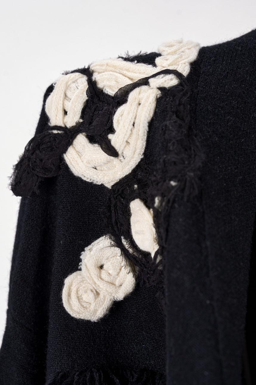 Save The Queen Cardigan Lungo Nero