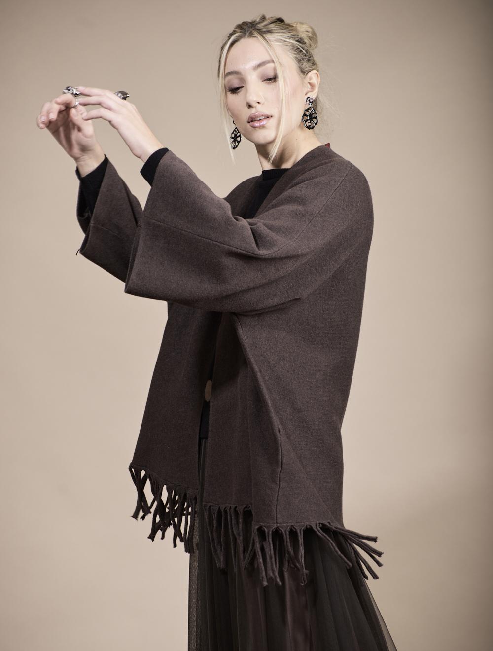 Save The Queen Cardigan Tricot Marrone