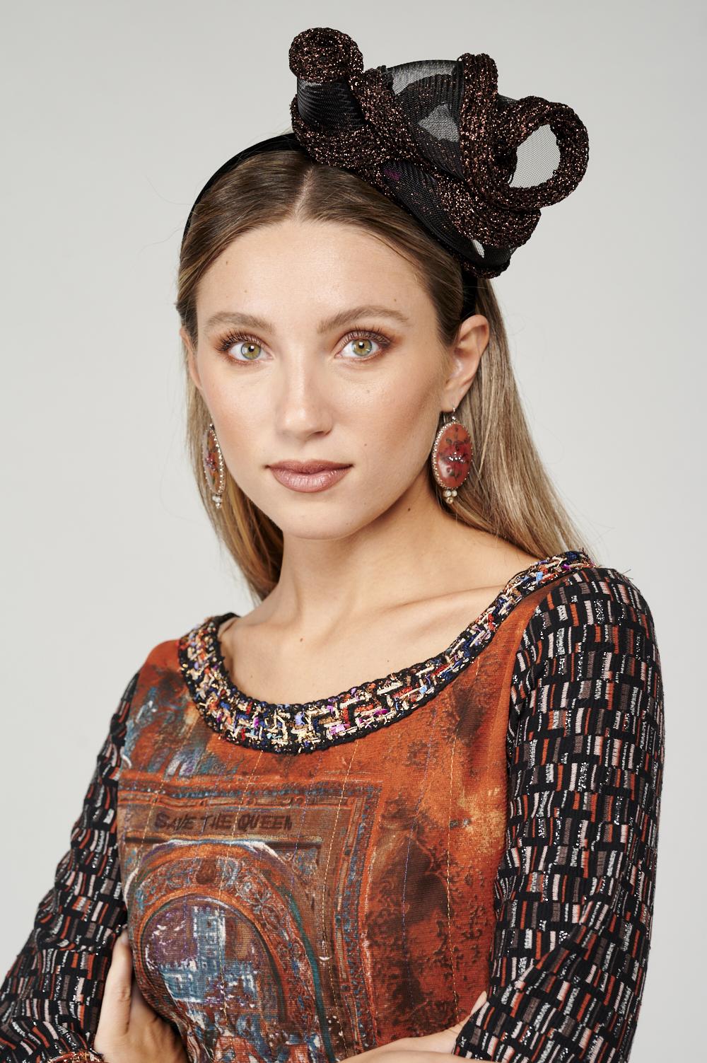 Save The Queen Cerchietto in velluto nero