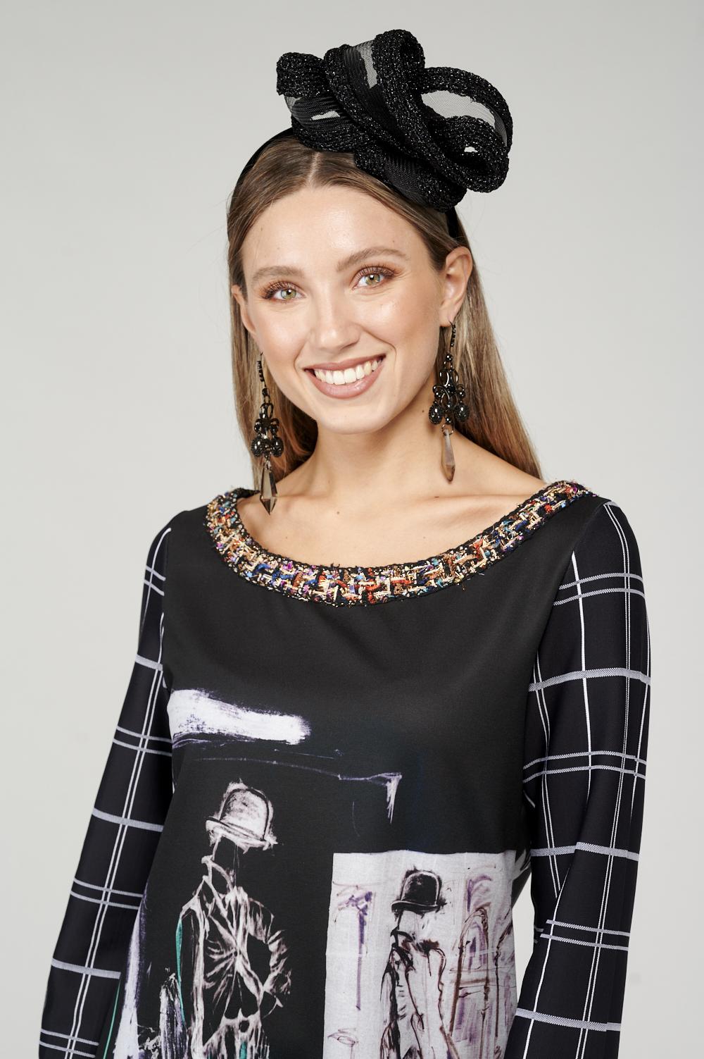 Save The Queen Cerchietto in velluto nero