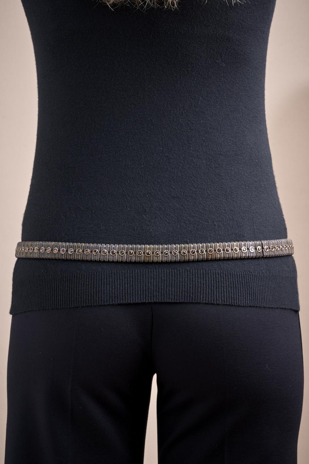 Save The Queen Cintura Bassa In Vera Pelle