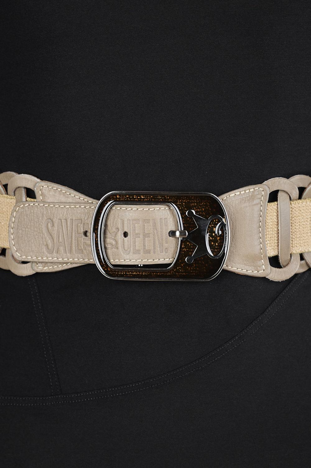 Save The Queen Cintura Elastica In Pelle