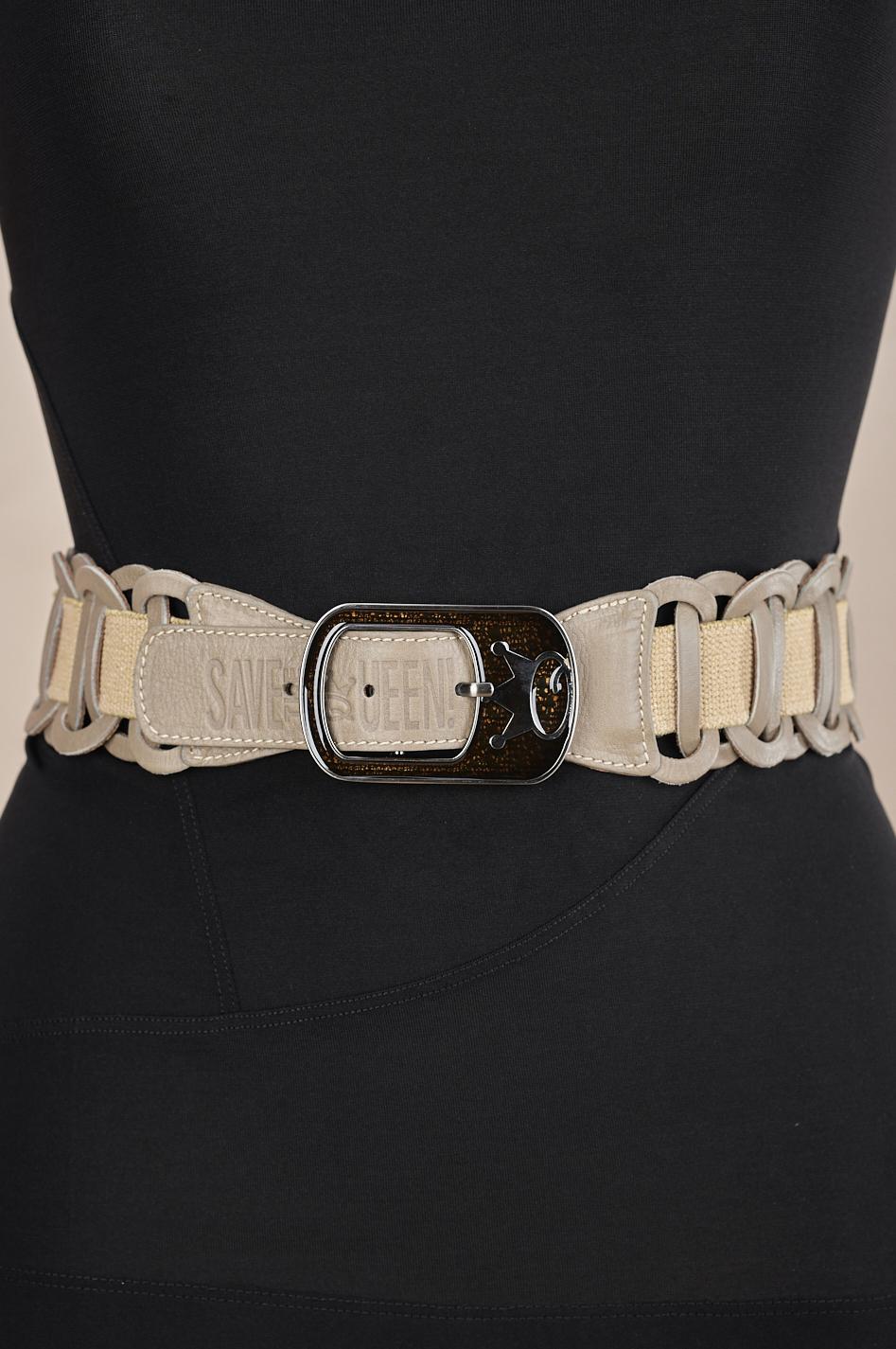 Save The Queen Cintura elastica in pelle