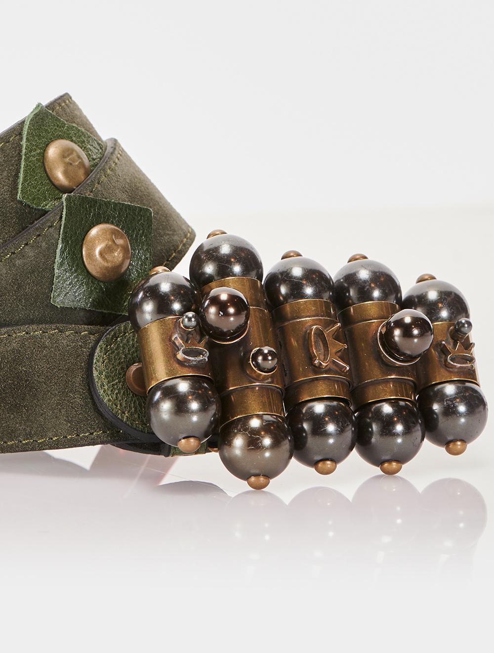 Save The Queen Cintura In Vera Pelle