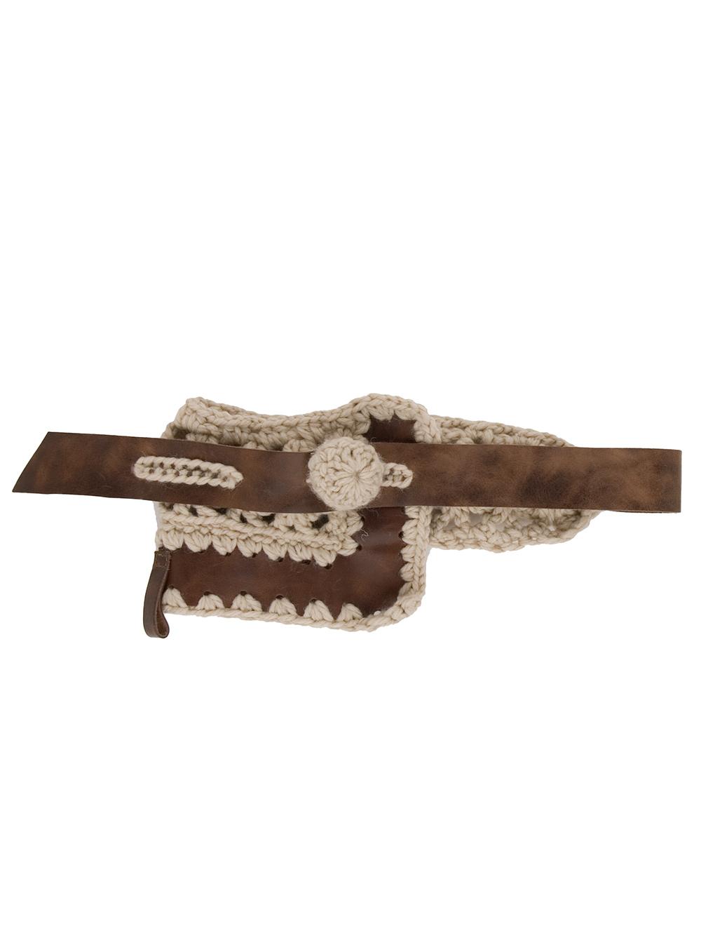 Save The Queen Cinturone In Pelle Marrone E Maglia