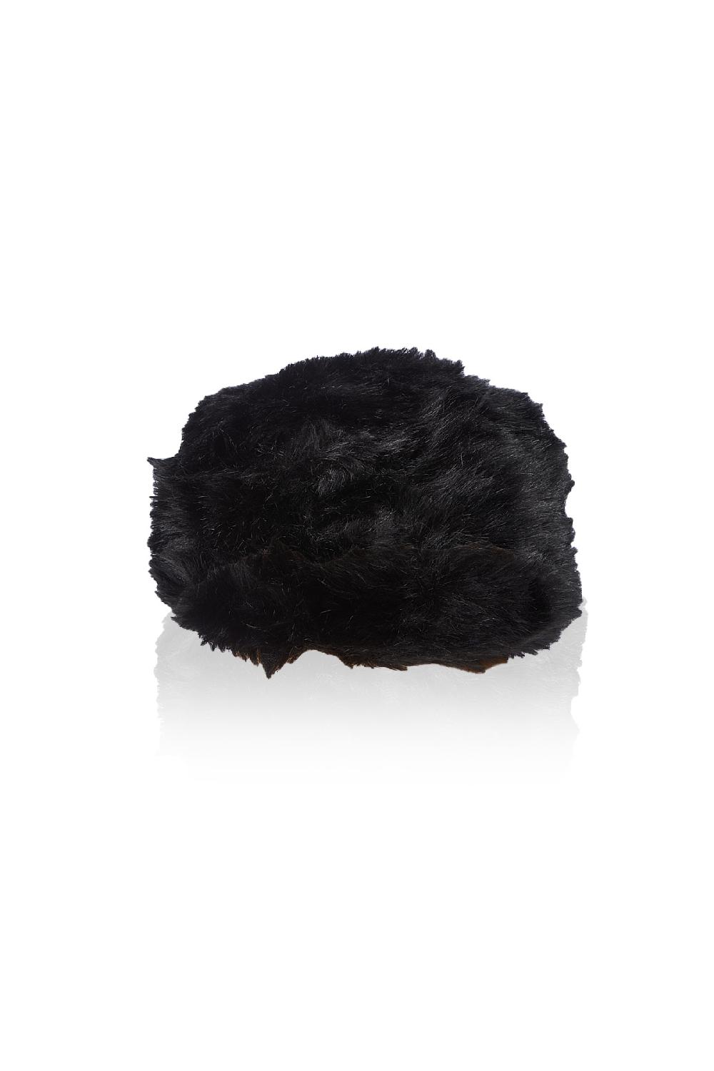 Save The Queen Colbacco In Eco Pelliccia Nera