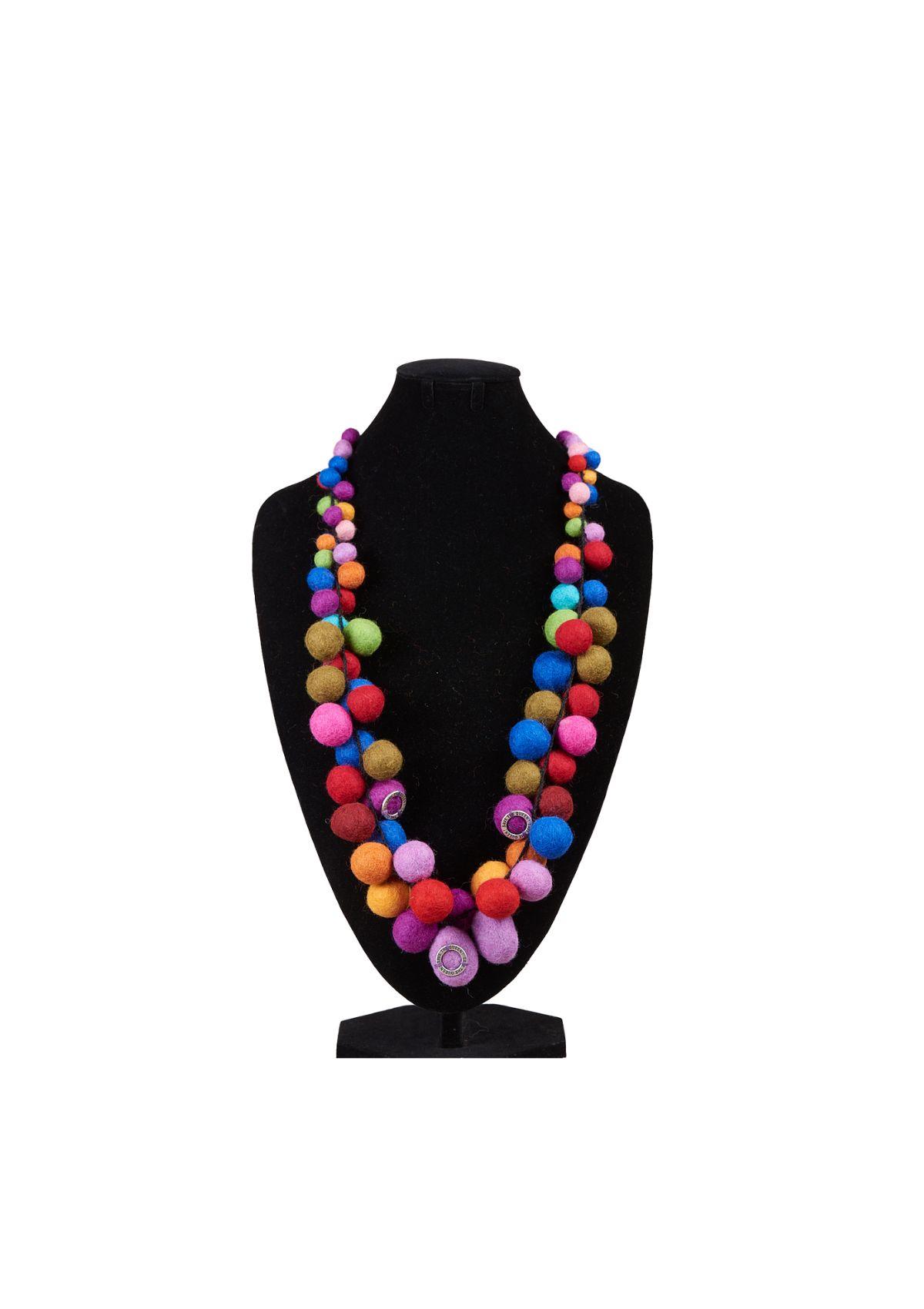 Save The Queen collana in lana