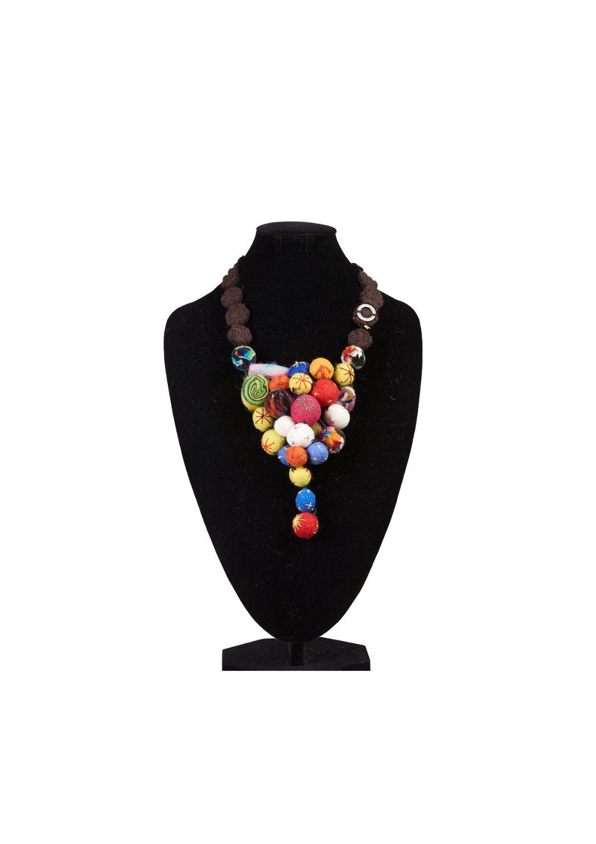 Save The Queen collana in lana