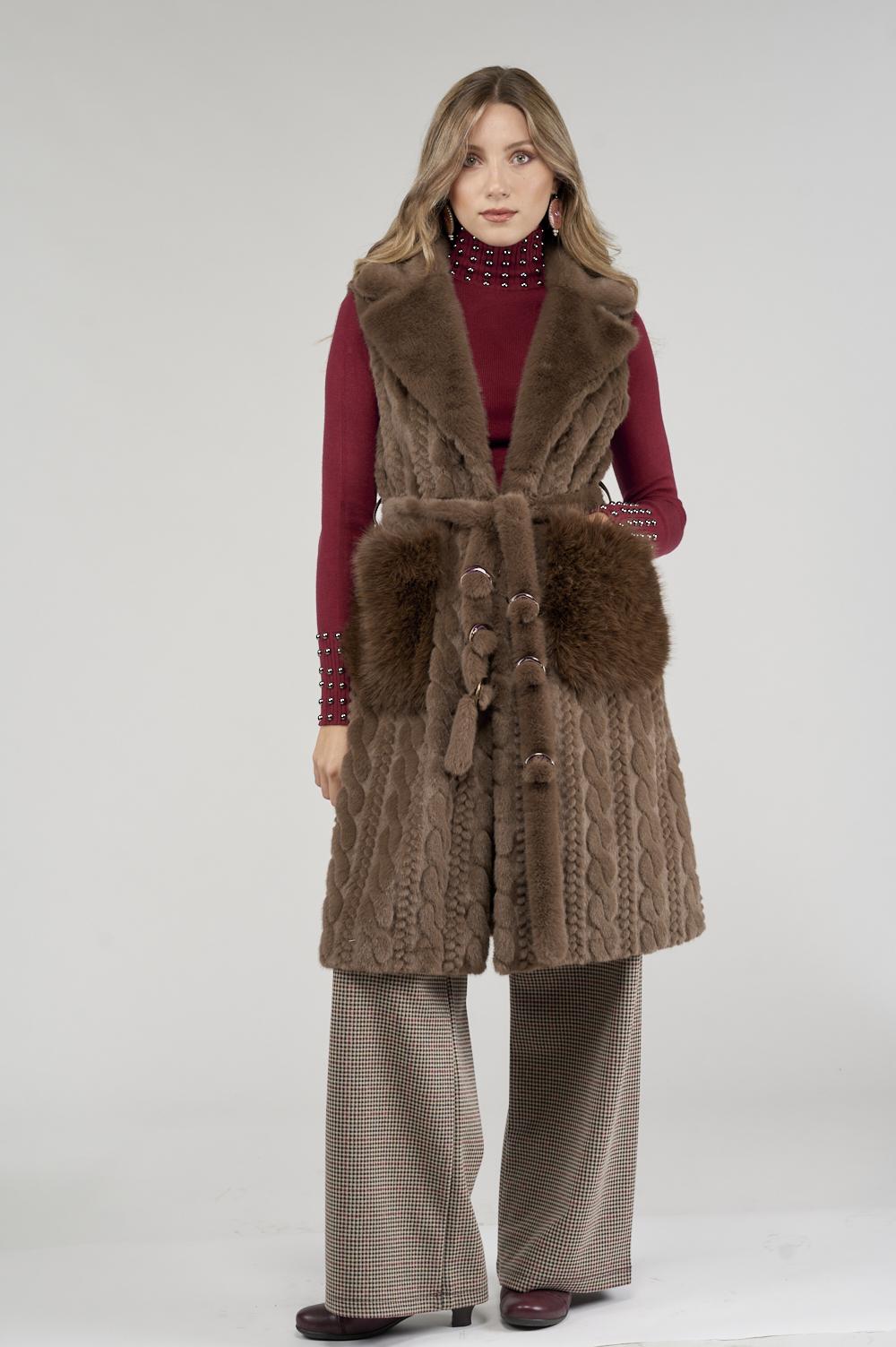 Save The Queen Ecopelliccia senza maniche