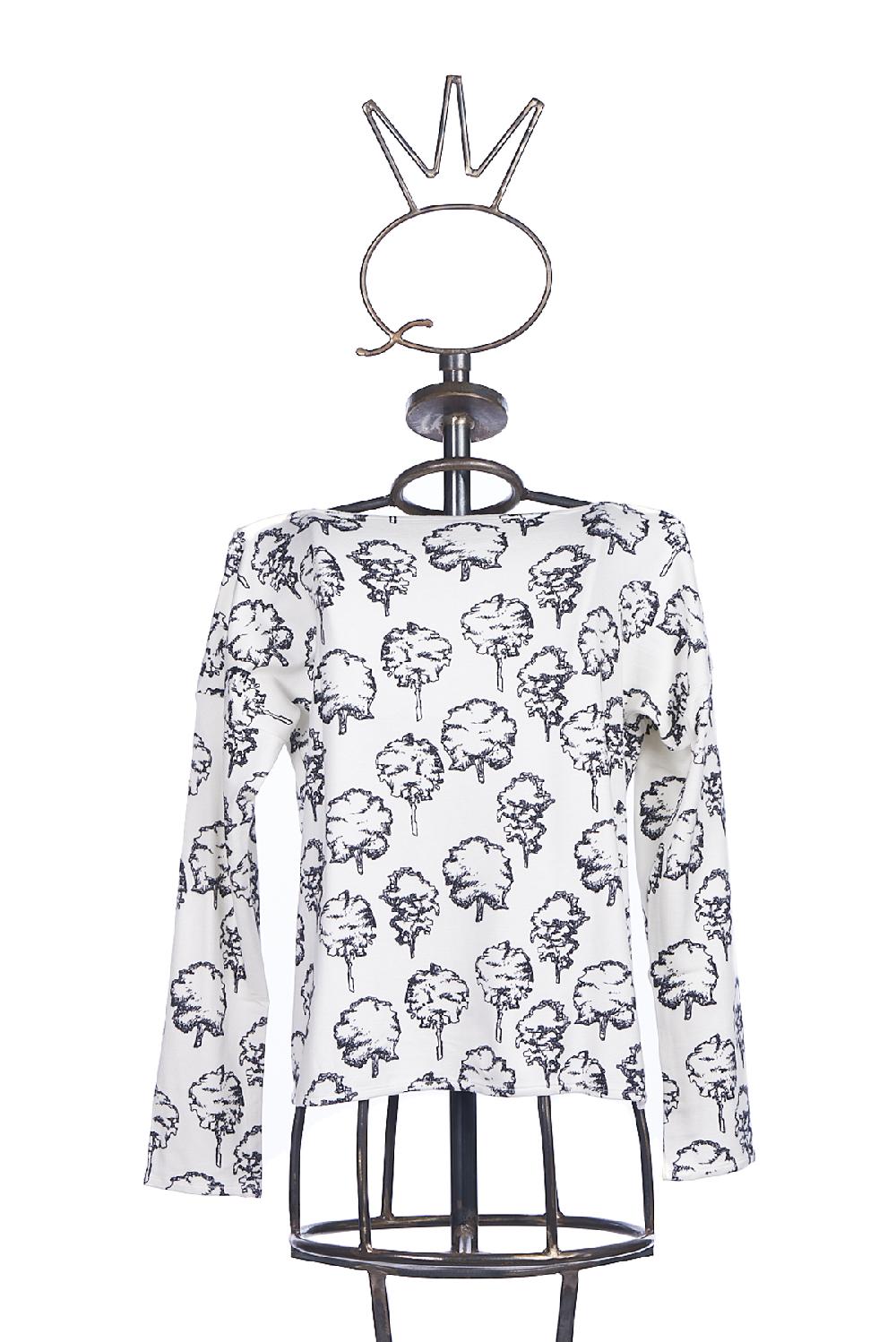 Save The Queen Felpa Pigiama Con Stampa Alberi