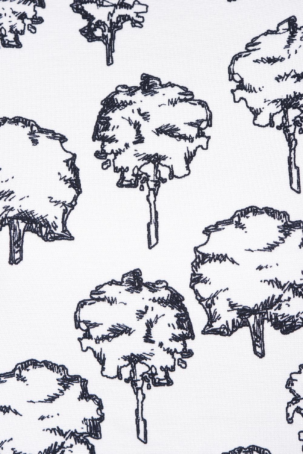 Save The Queen Felpa Pigiama Con Stampa Alberi