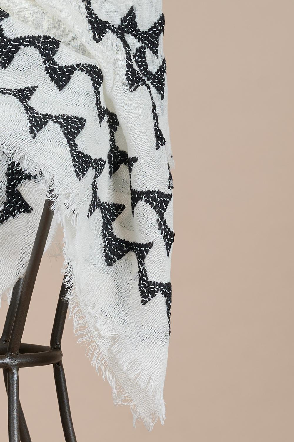 Save The Queen Foulard Bianco E Nero