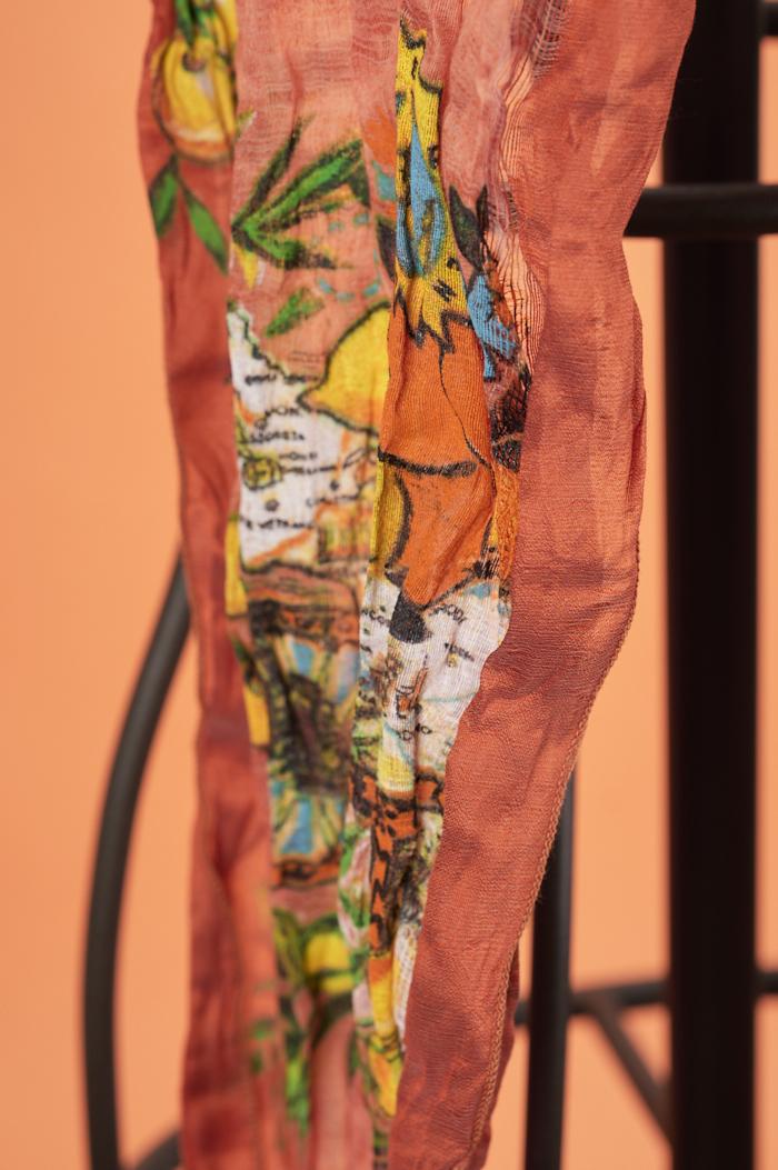 Save The Queen Foulard In Lino E Seta