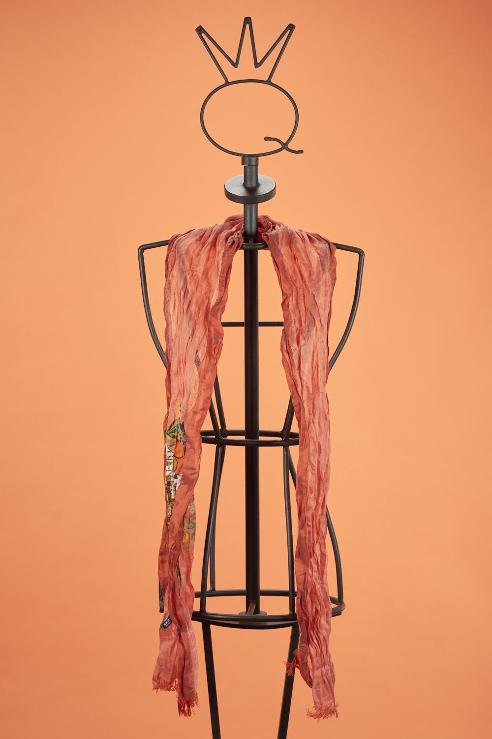 Save The Queen Foulard In Lino E Seta