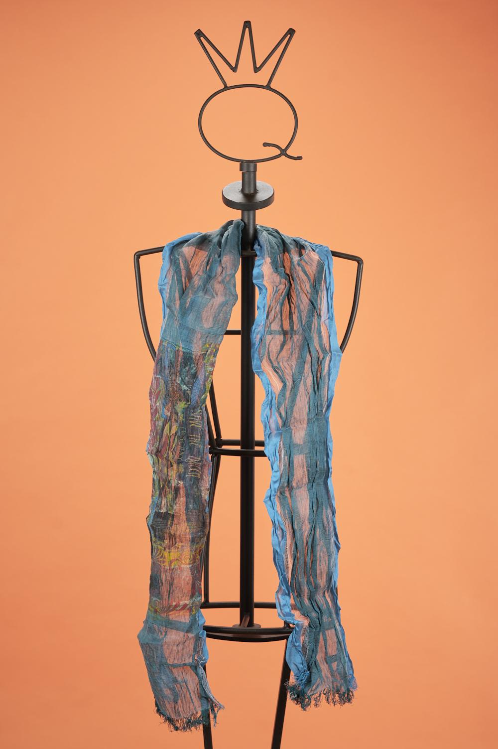 Save The Queen Foulard In Lino E Seta