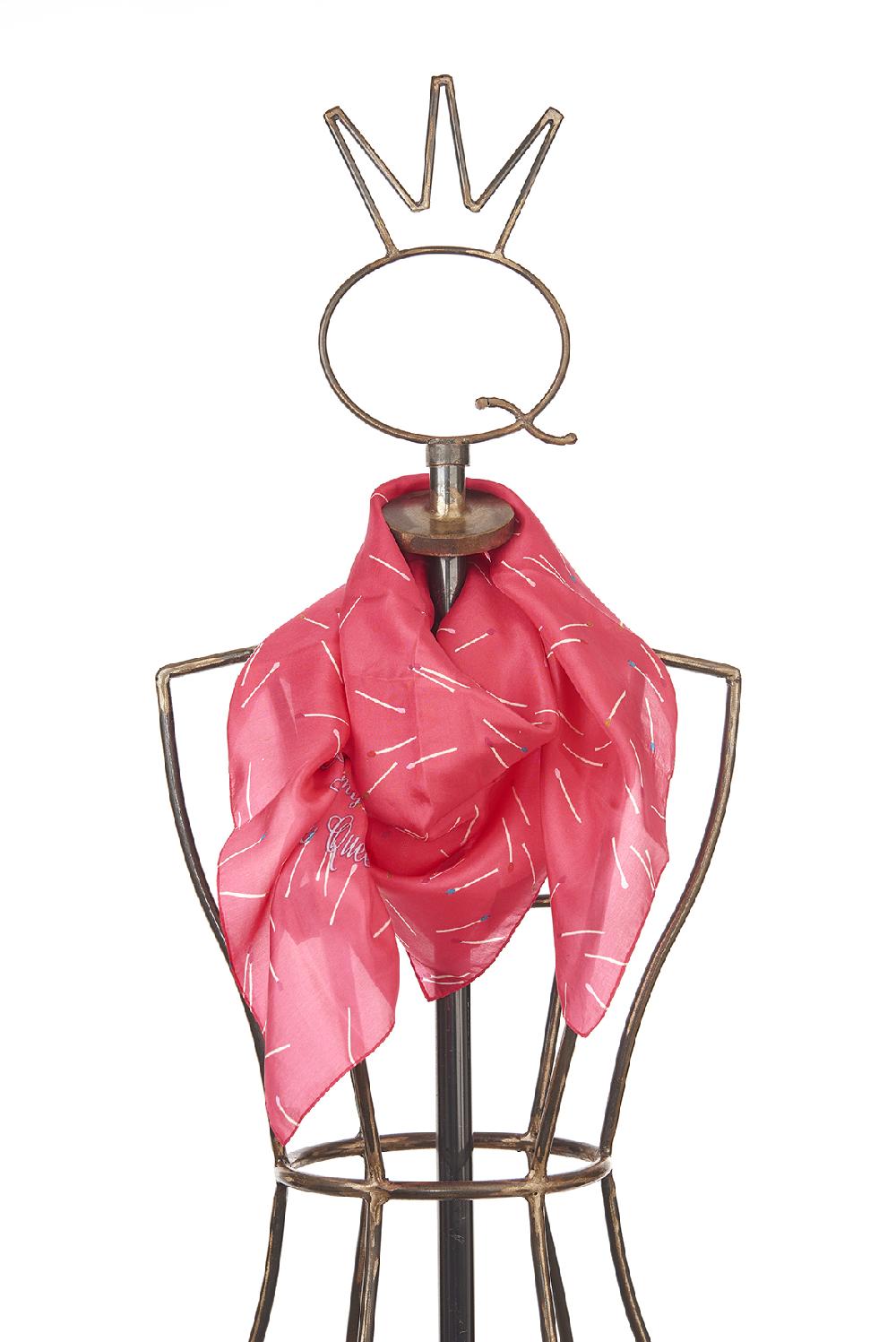 Save The Queen Foulard In Seta Fantasia