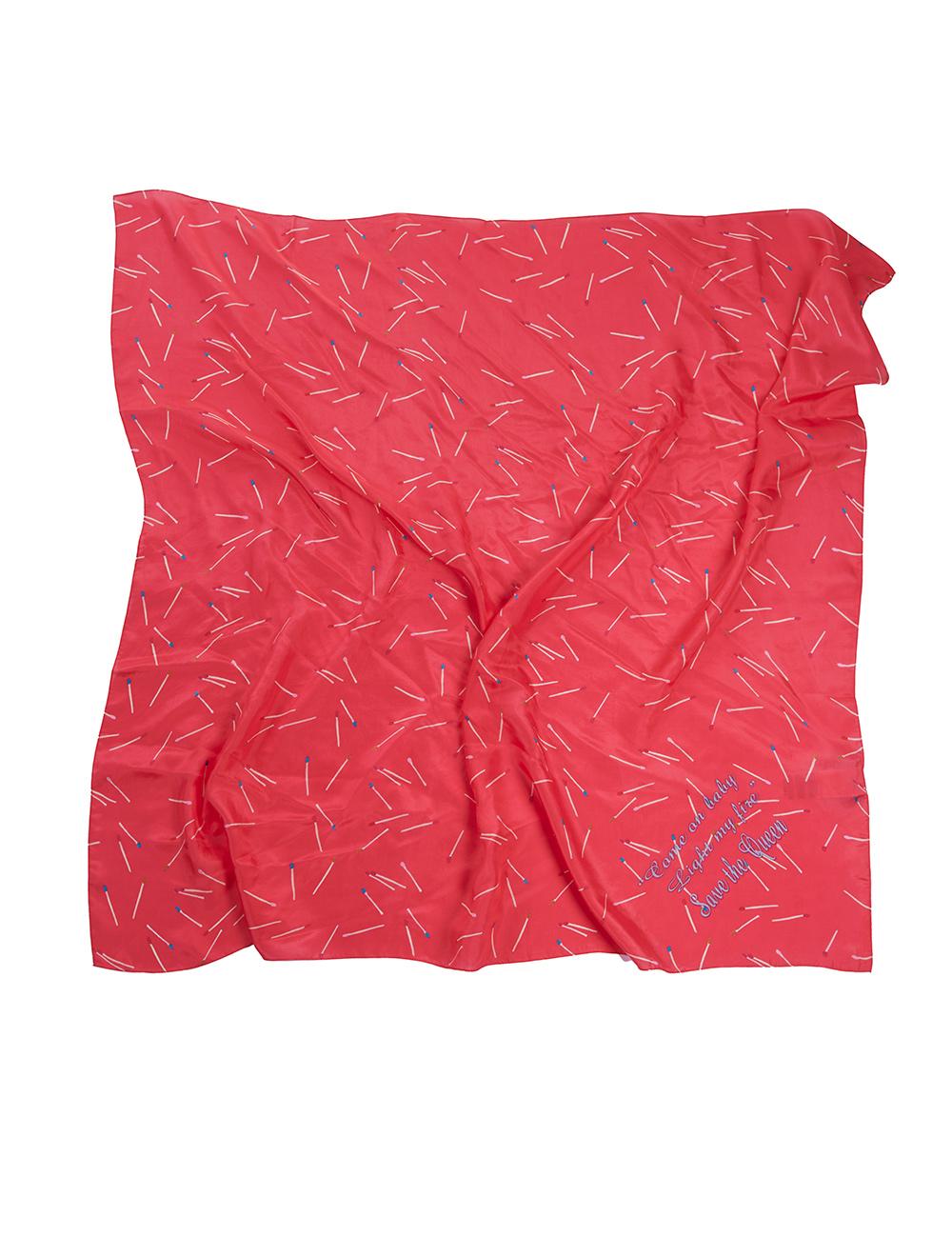 Save The Queen Foulard in seta fantasia